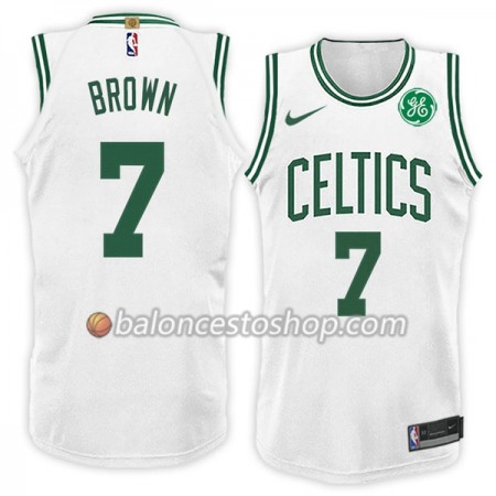 Camiseta Hombre NBA Boston Celtics Jaylen Brown 7 Nike 2017-18 Blanco Swingman Camiseta Hombre NBA Boston Celtics Jaylen Brown 7 Nike 2017-18 Blanco Swingman